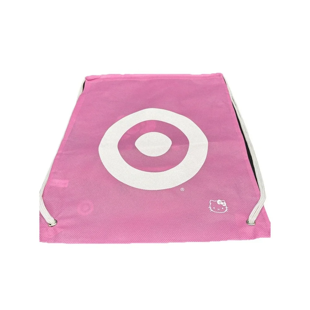 Sanrio Hello Kitty Drawstring Backpack Kids Pink Excellent Target‎ Bullseye Logo